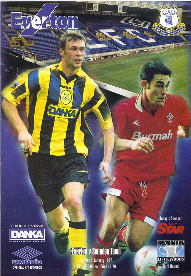<b>Sunday, January 5, 1997</b><br />vs. Everton (Away)